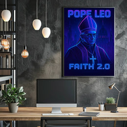 Pope Leo Faith 2.0 Poster