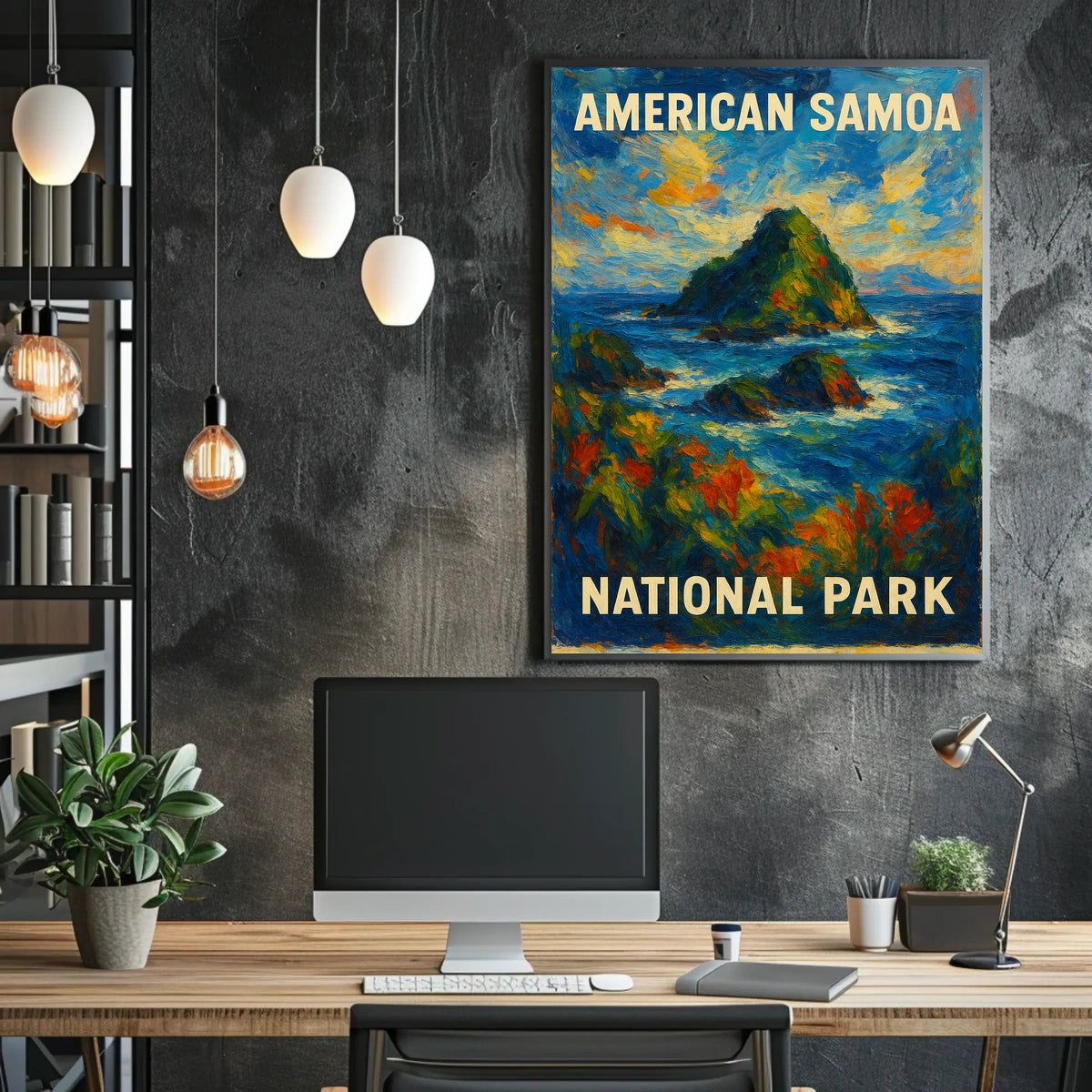 American Samoa National Park Scenic Wanderlust Poster