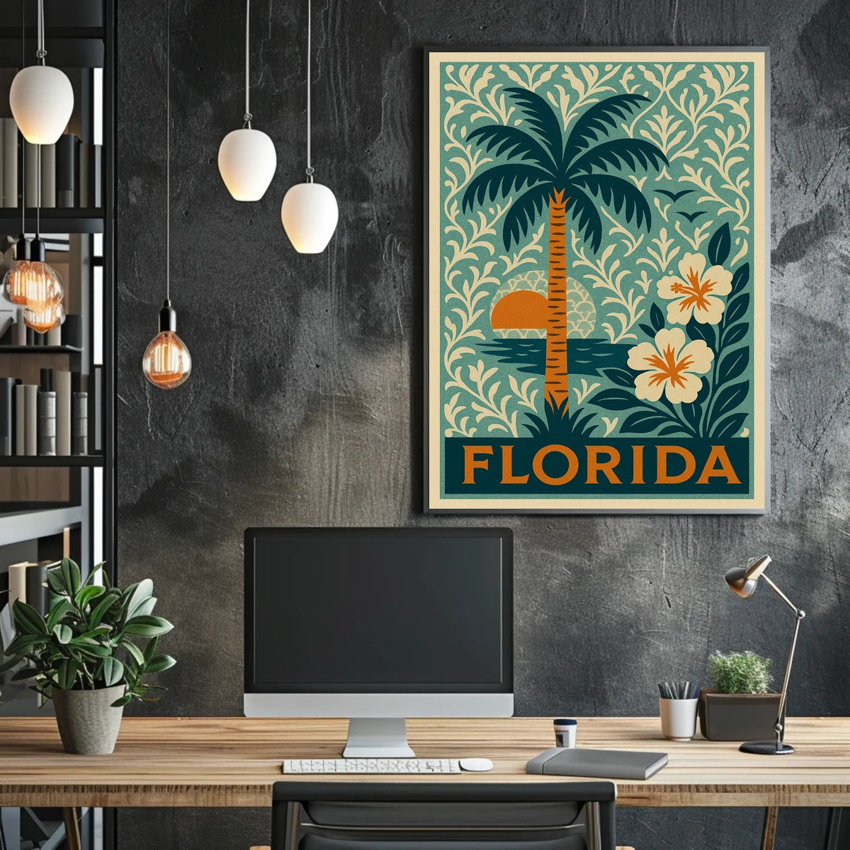 Florida Tropical Escape Poster
