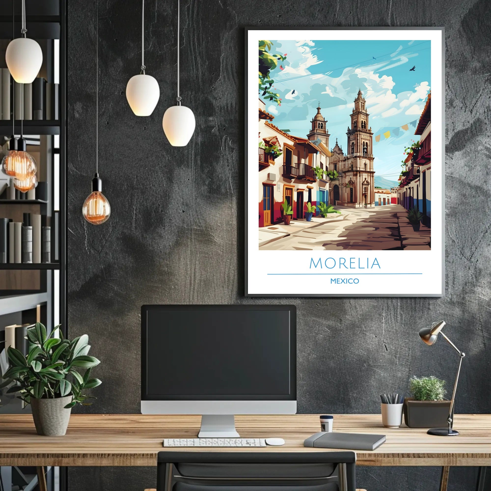Charming Streets of Morelia Poster