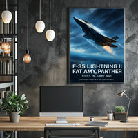 F-35 Lightning II First In, Last Out Poster