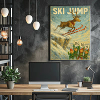 Ski Jump Spectacle Poster