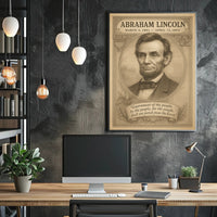 Abraham Lincoln 16th President Sketch Poster Wall Art Decor PosterGoat