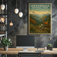 Shenandoah National Park Vintage Landscape National Park Poster