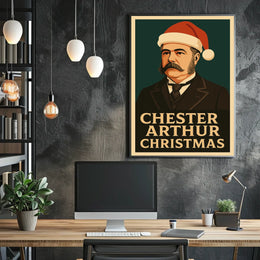 Chester Arthur Christmas Poster