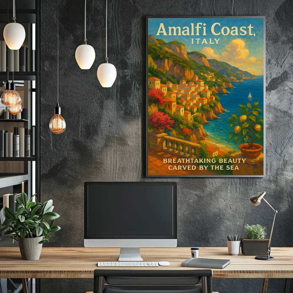 Breathtaking Beauty Carved by the Sea Poster