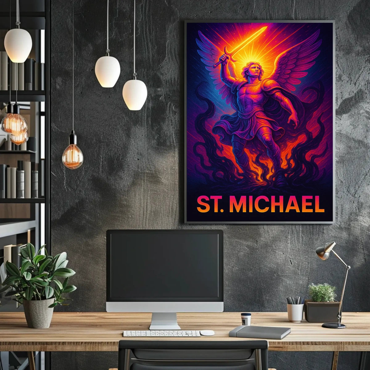 St. Michael The Warrior Archangel Poster