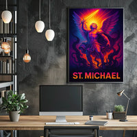 St. Michael The Warrior Archangel Poster