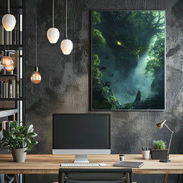Mystical Creature in Forest: Fantasy or Mythology Poster PosterGoat
