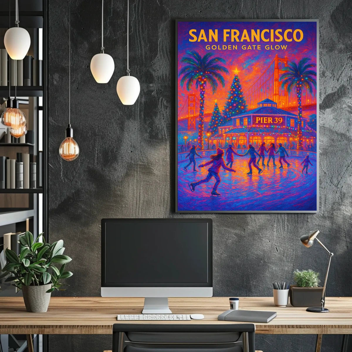 San Francisco Golden Gate Glow Poster