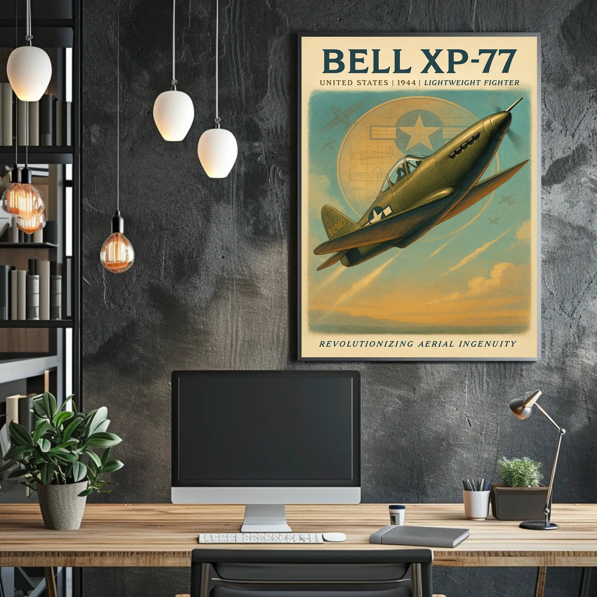 Bell XP-77 Lightweight Fighter Poster