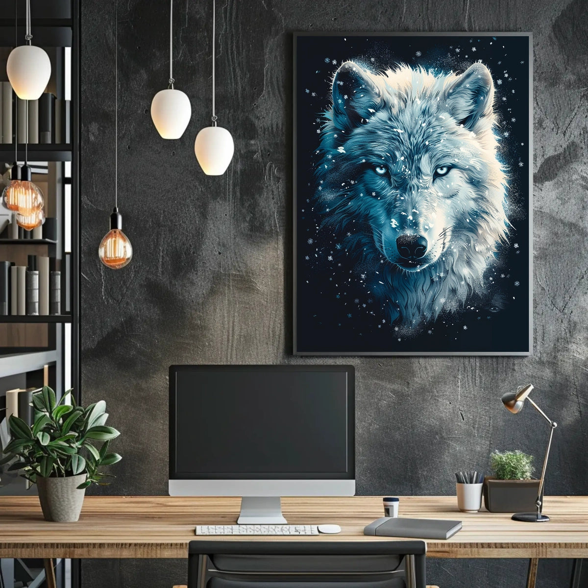 The Majestic Wolf Poster