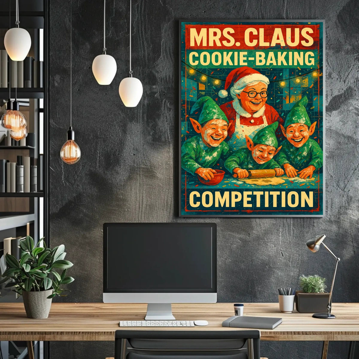 Mrs. Claus Cookie-Baking Competition Poster
