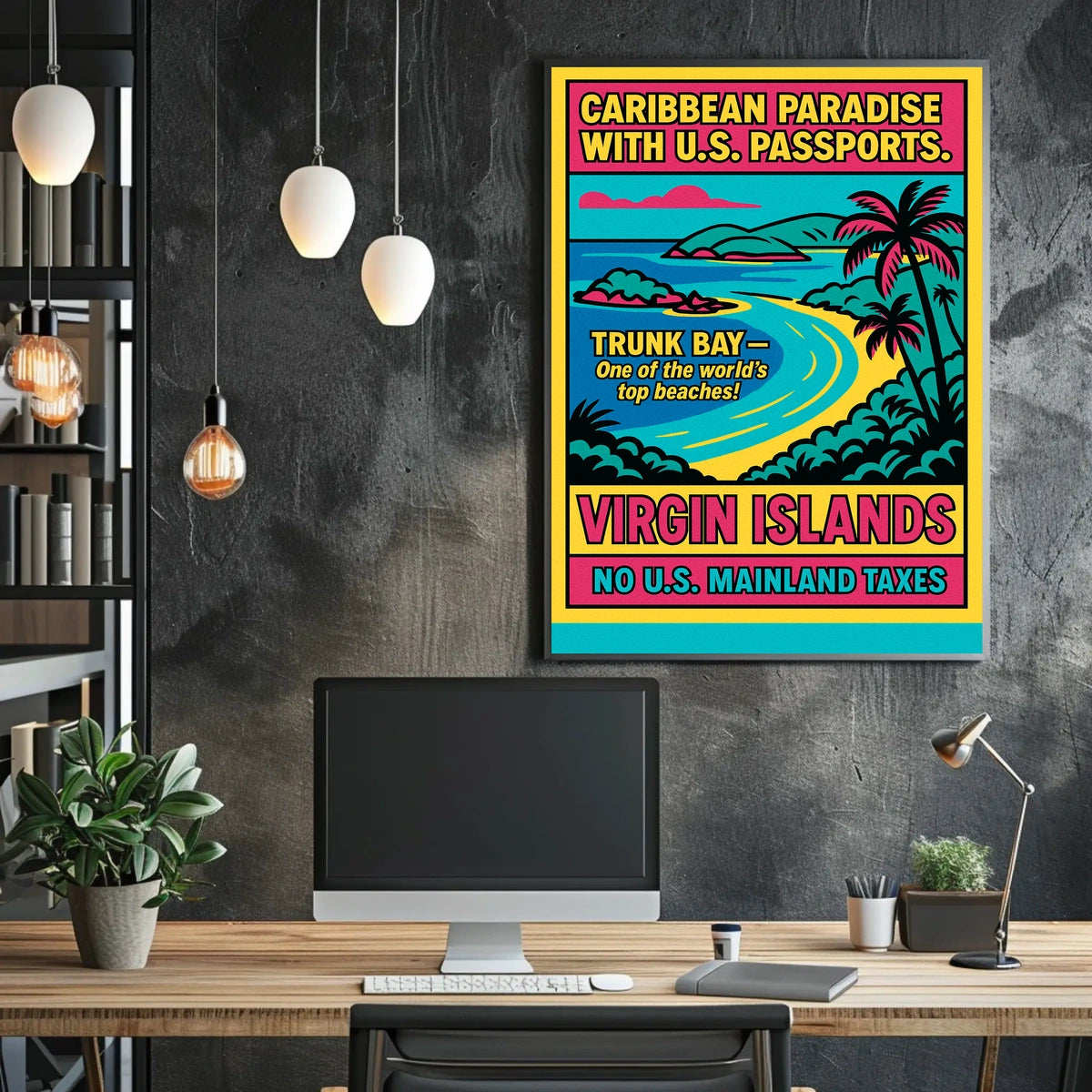 Caribbean Paradise Virgin Islands Poster