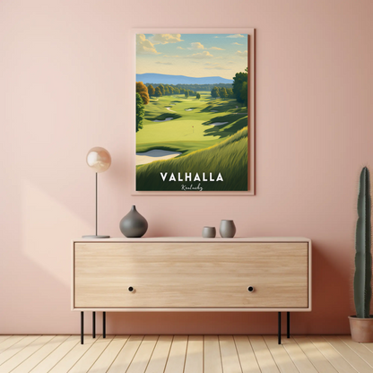 Valhalla Kentucky Golf Course Travel Poster
