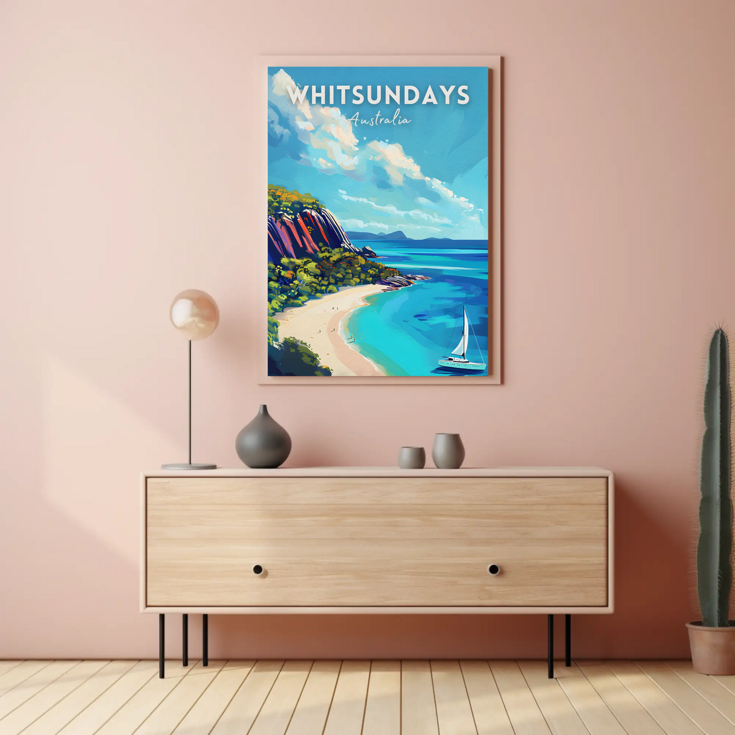 Whitsundays Sailing Australia Travel Poster