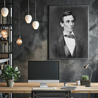 Abraham Lincoln Top Hat Desk Poster Historical Artwork PosterGoat