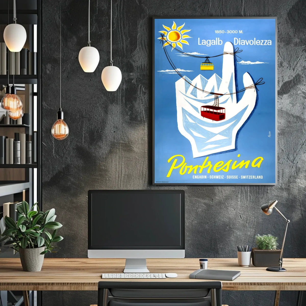 Pontresina Lagalb Diavolezza Poster