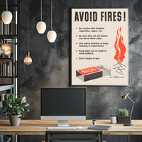 Fire Safety Precautions Poster PosterGoat