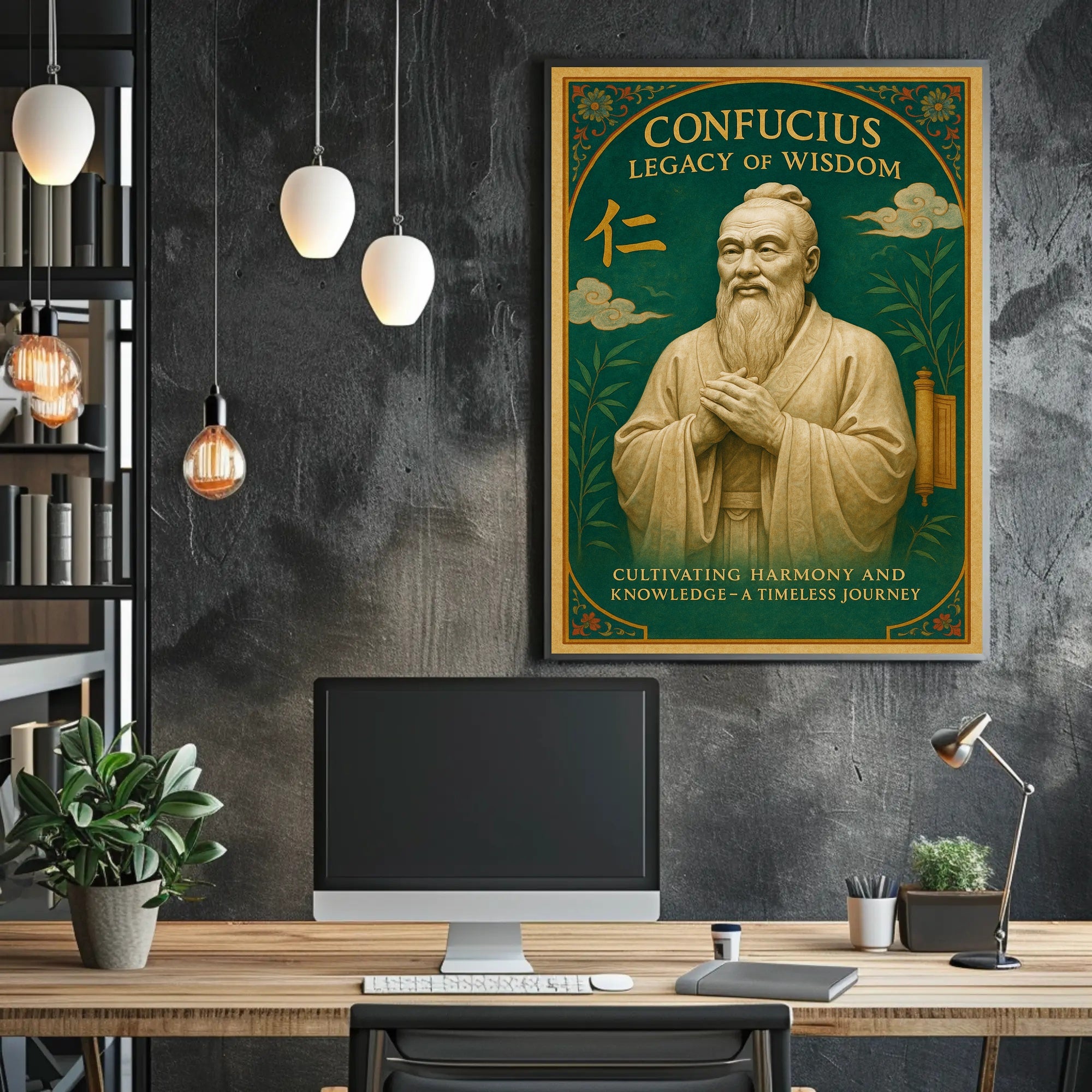 Confucius Legacy of Wisdom Wall Art Print PosterGoat