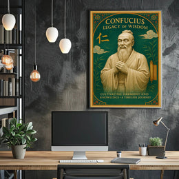 Confucius Legacy of Wisdom Wall Art Print PosterGoat