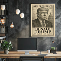 Trump Capitol Patriotic Illustration Poster