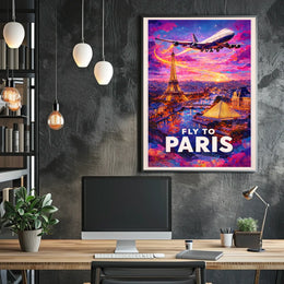 Fly To Paris Poster