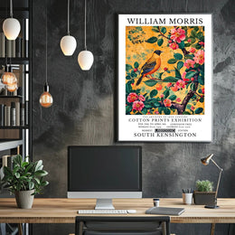 William Morris Cotton Prints Exhibition Cultural Poster