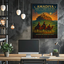 Amadiya Home to the Three Wise Men Poster