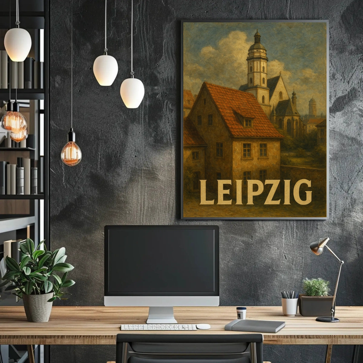 Leipzig Architectural Charm Poster