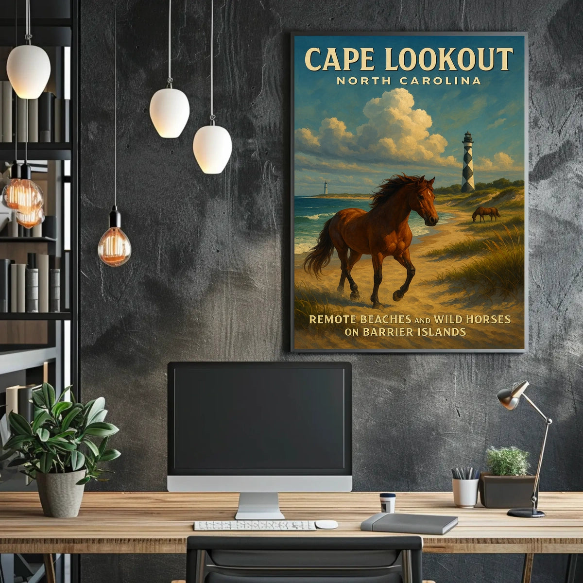 Cape Lookout North Carolina Poster