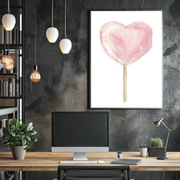 Heart Shaped Delight Poster Romantic Wall Art Print