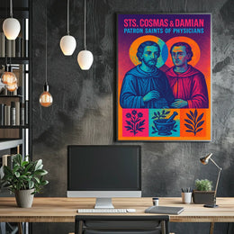 Sts. Cosmas Damian Patron Saints Of Poster