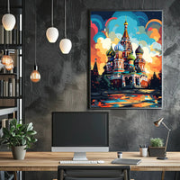 Saint Basil's Whimsical Abstract Poster