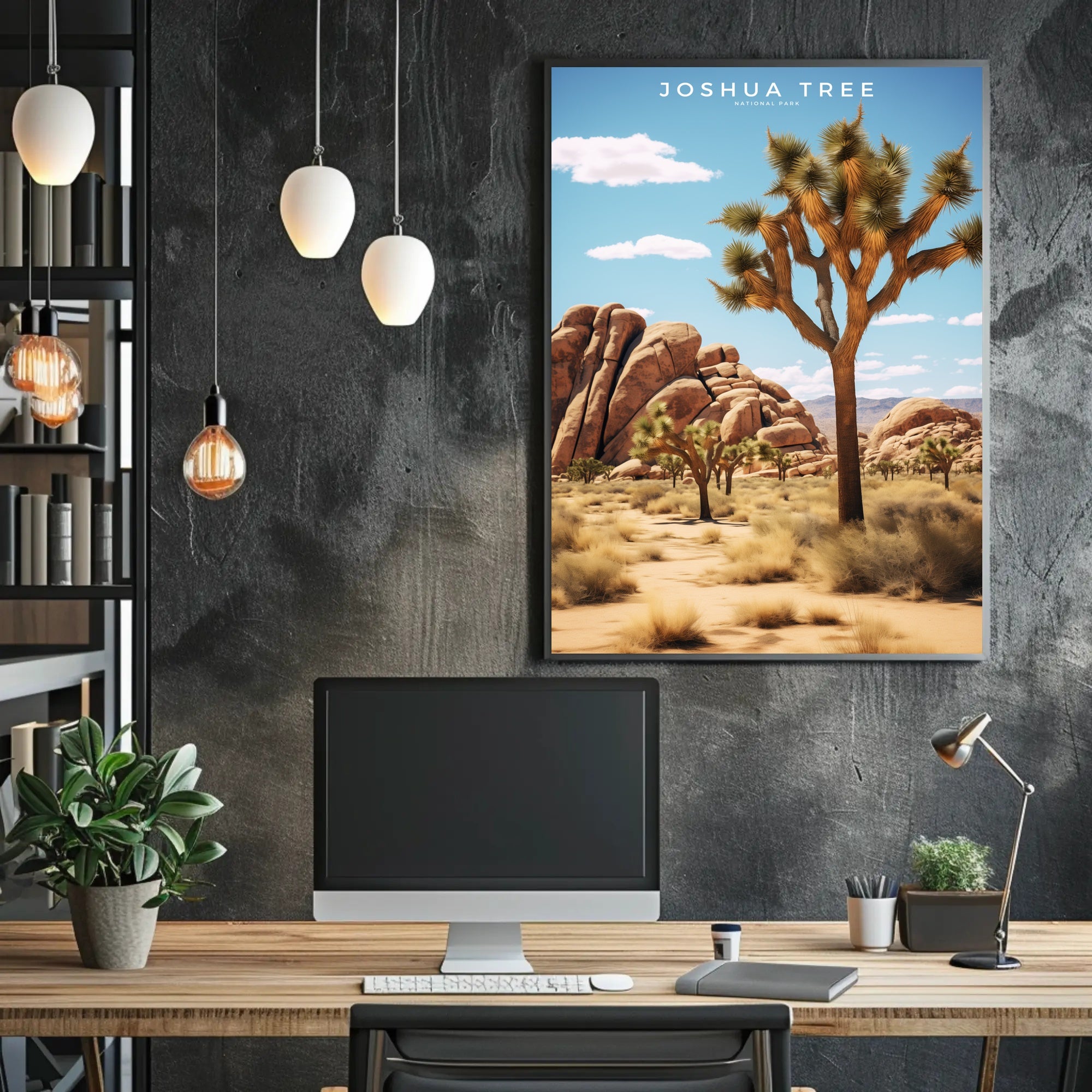 Joshua Tree National Park Scenic Travel Poster