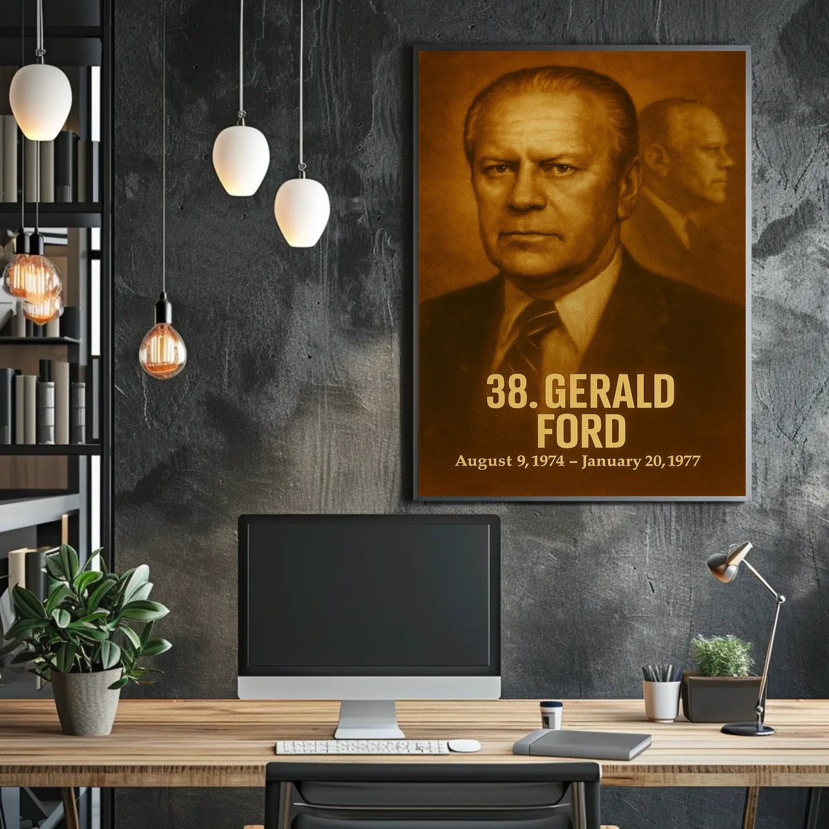 Gerald Ford 38Th President Poster