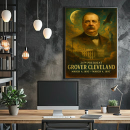 Grover Cleveland Patriot Neoclassical Realism Poster