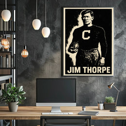 Jim Thorpe Iconic Athlete Poster