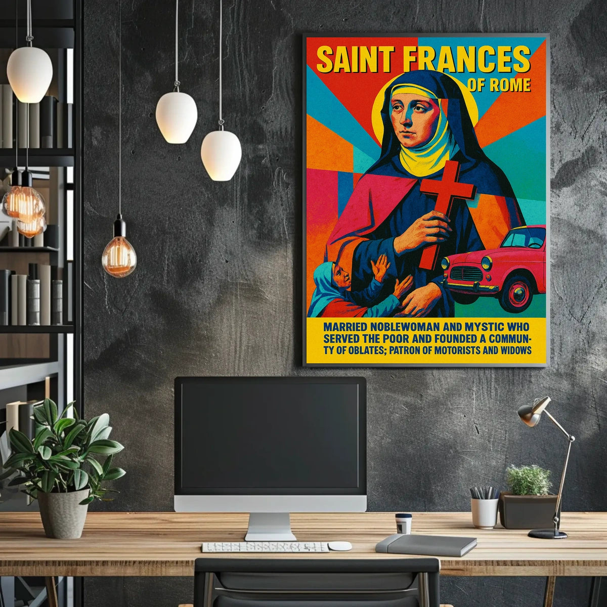 Saint Frances Of Rome Poster