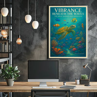 Vibrance Beneath the Waves Poster