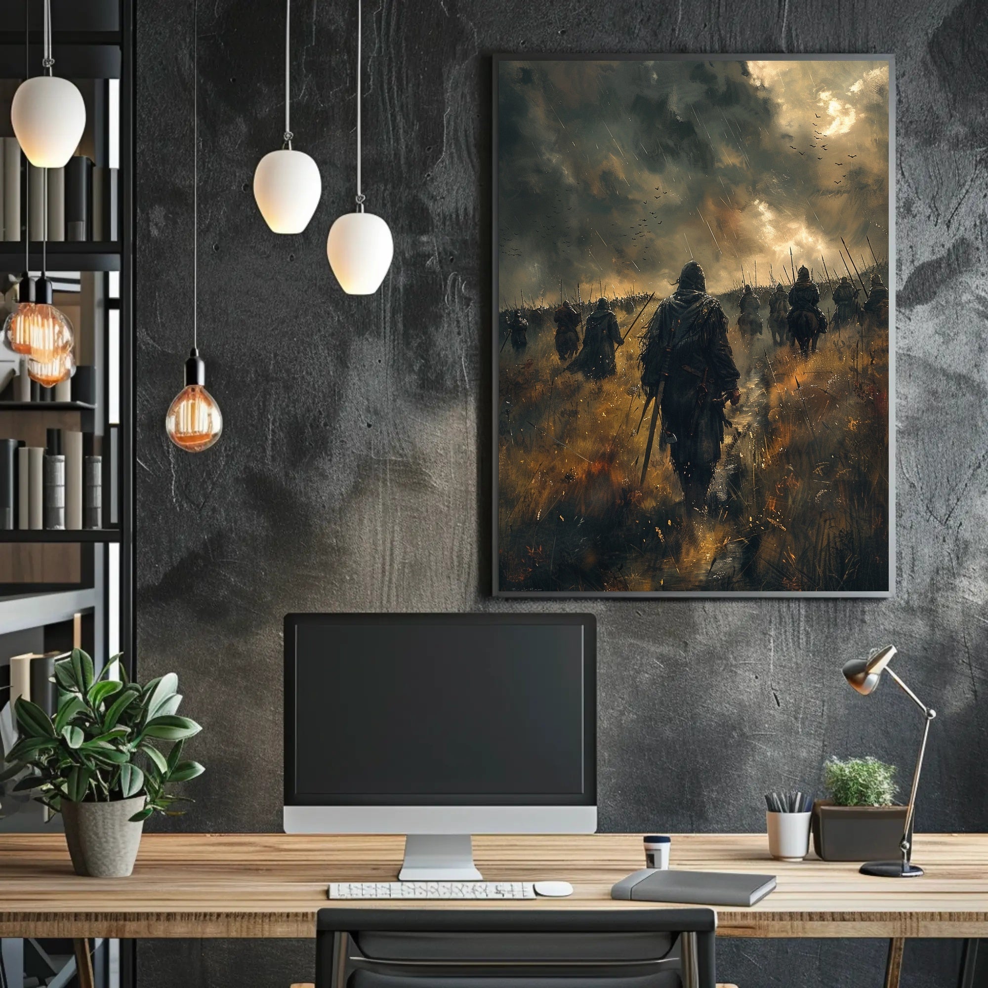March Through the Storm Art Print Poster for Home Decor PosterGoat