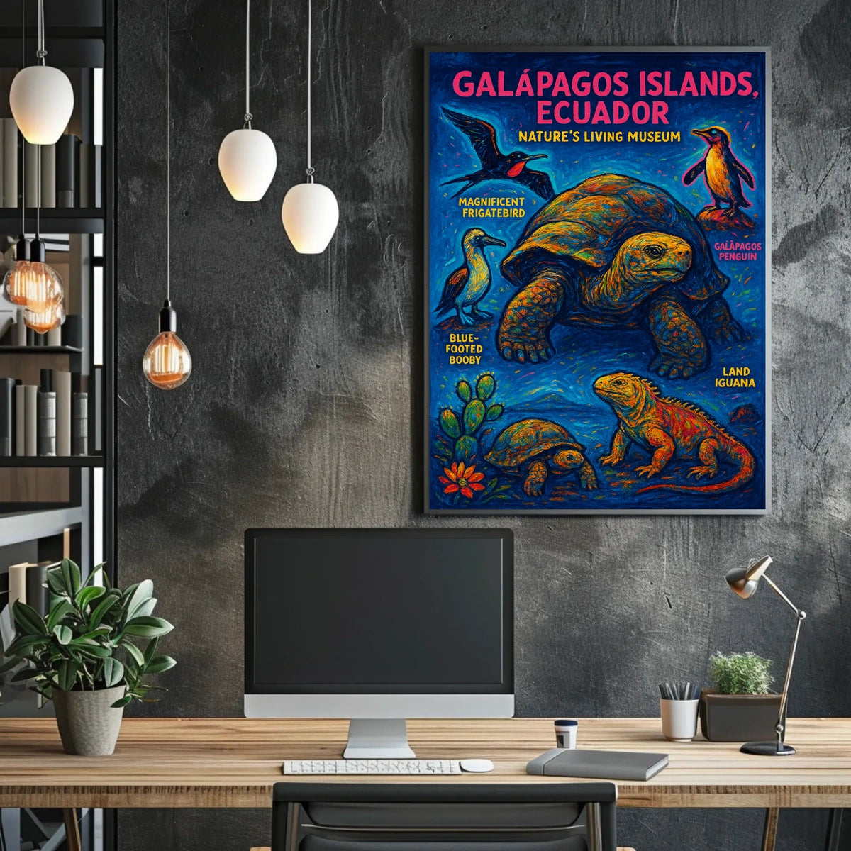 Galápagos Islands Natures Living Museum Poster