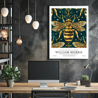 Victorian Era Bee Artistry Heritage William Morris Art Poster