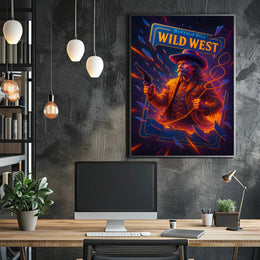 Buffalo Bill Wild West Wall Art Print PosterGoat