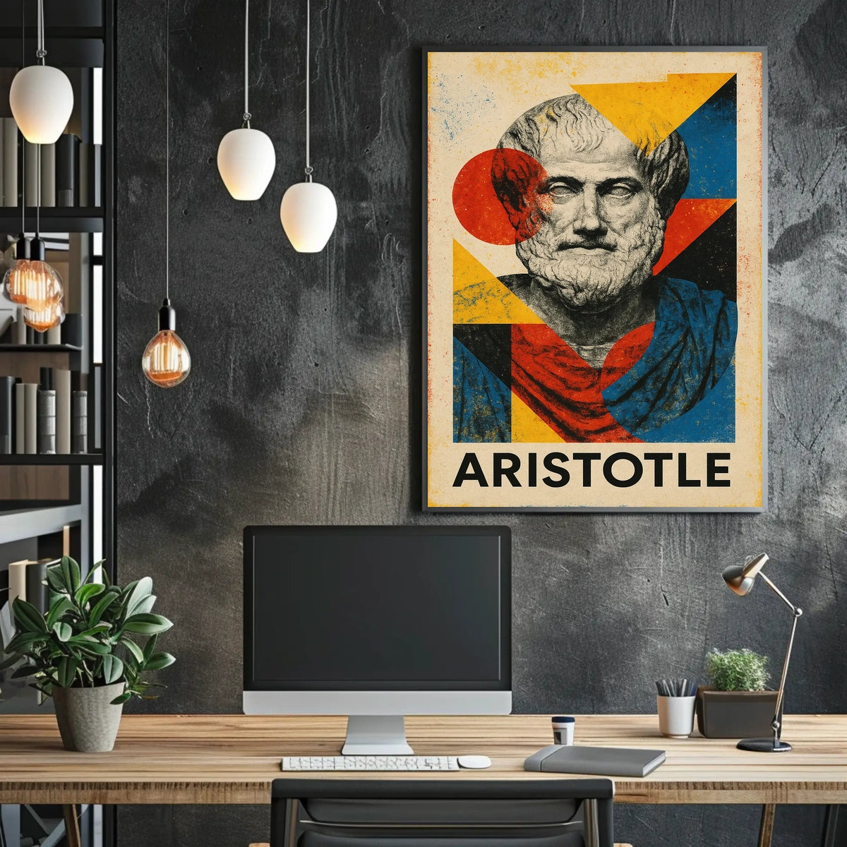 Aristotle Abstract Tribute Abstract Poster