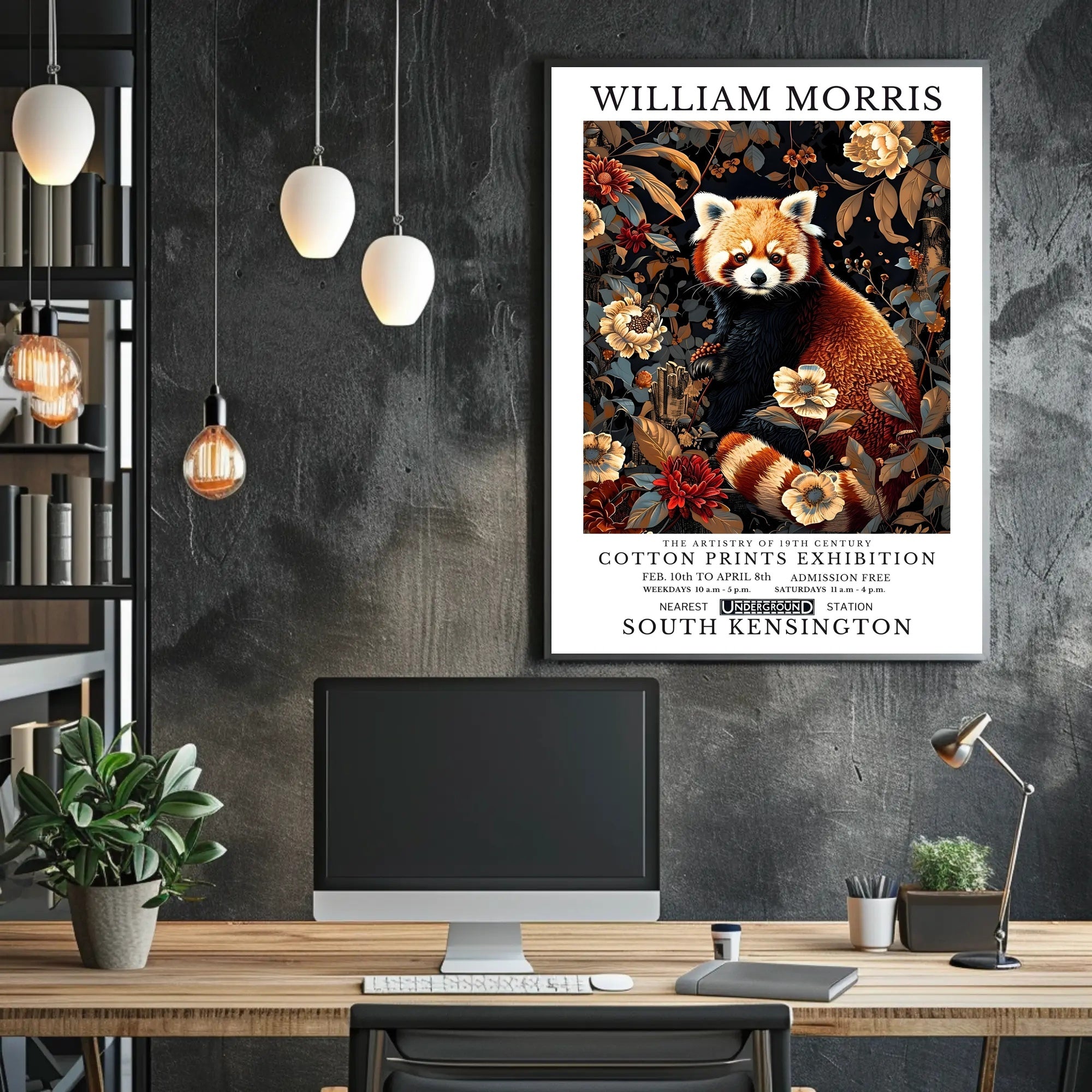 Cotton Prints Exhibition: Vintage Artistic Poster