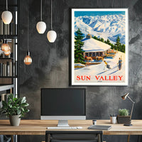 Sun Valley Ski Retreat Poster PosterGoat