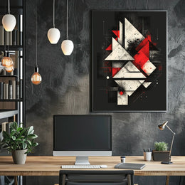 Abstract Geometric Composition Abstract Poster
