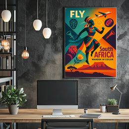 Fly South Africa Wander in Color Poster