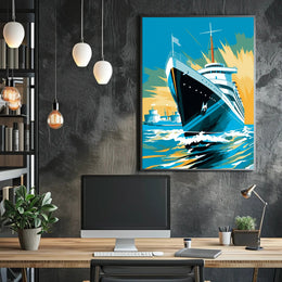 Majestic Ocean Voyage Poster